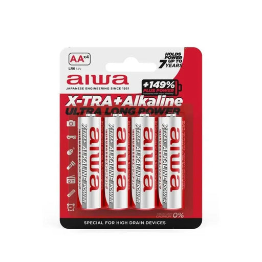 Batteries Aiwa AALR6 4UD 1,5 V AA LR6 (12 Units) - Електроника Батерии<<<Компютри| Електроника<<<BigBuy&&&Алкални
