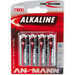 Batteries ANSMANN LR06 ANS red AA 4B 5015563 - Батерии<<<Аксесоари за телевизори<<<Аксесоари<<<TechMart