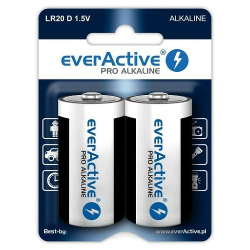 Batteries EverActive LR20 1,5 V (2 Units) - Алкални батерии<<<Електроника Батерии<<<Компютри|