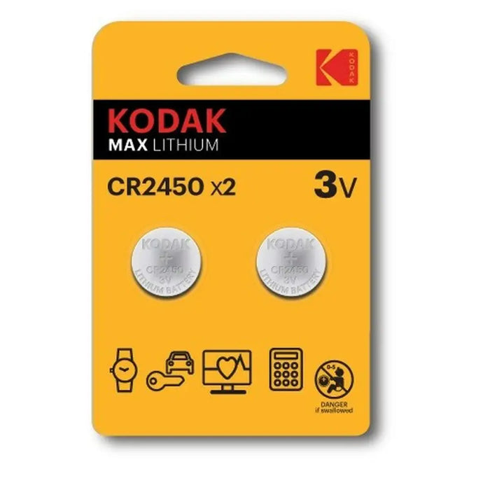 Batteries Kodak CR2450 3 V (2 Units) - Алкални батерии<<<Електроника Батерии<<<Компютри|