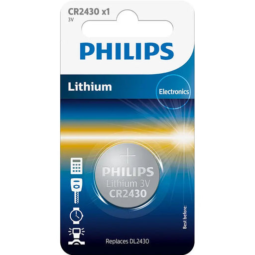 BATTERIES PHILIPS LITHIUM CR2430/00B - Батерии<<<Батерии и фенери<<<Осветление<<<Praktiker&&&Батерии и зарядни<<<Дом и
