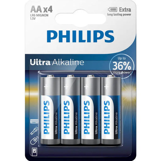 BATTERIES PHILIPS ULTRA AA LR6E4B/10 - Батерии<<<Батерии и фенери<<<Осветление<<<Praktiker&&&Батерии и зарядни