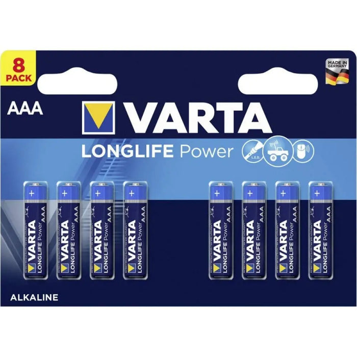 Batteries Varta Long Life Power 1,5 V AAA LR3 LR03 - Електроника Батерии<<<Компютри| Електроника<<<BigBuy&&&Алкални