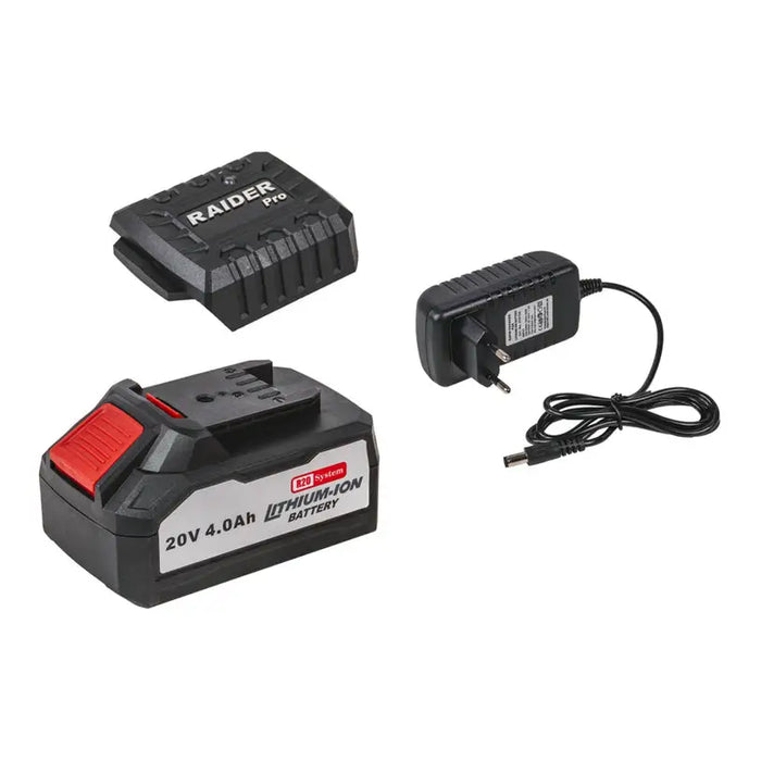 BATTERY AND CHARGER 20 V 4 AH RAIDER PRO R20 SYSTEM - Батерии и зарядни<<<Шлайф машини<<<Инструменти и
