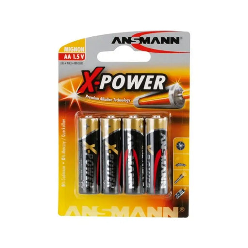 Battery Ansmann LR6 4B X-POWER 5015663 - Батерии<<<Фото и Видео аксесоари<<<Спорт и свободно време<<<ZoraSite