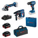 BATTERY BRUSHLESS KIT BOSCH PROFESSIONAL 18 V NUMBER OF BATTERIES 2 4.00 Ah SUITCASE - Акумулаторни