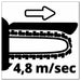 BATTERY BRUSHLESS MINI CHAIN SAW EINHELL GE-PS 18/15 LI BL 18 V BAR LENGTH 15.80 cm WITHOUT BATTERY AND CHARGER BAR