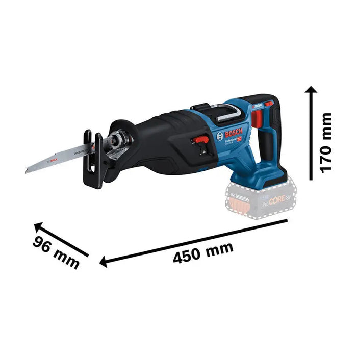 BATTERY BRUSHLESS SANITARY SAW BOSCH PROFESSIONAL GSA 185-LI SOLO - Саблени триони<<<Триони и циркуляри<<<Инструменти и