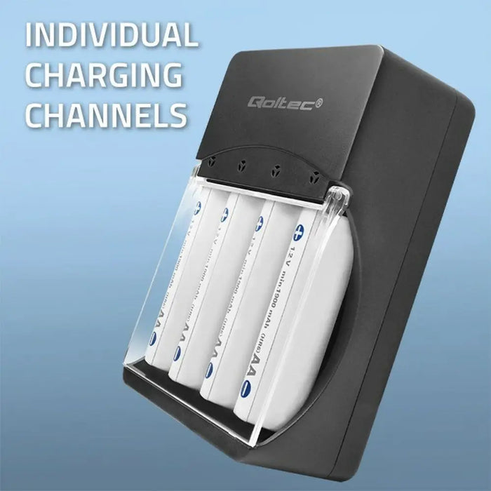 Battery charger Qoltec 50653 - Зарядни за Батерии<<<Електроника Батерии<<<Компютри| Електроника<<<BigBuy&&&Battery