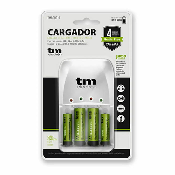 Battery charger TM Electron R03/R6 - Електроника Батерии<<<Компютри| Електроника<<<BigBuy&&&Зарядни за