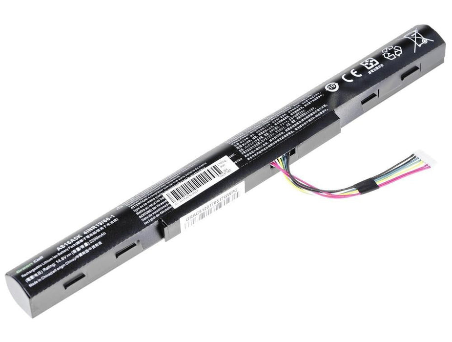 Battery for laptop GREEN CELL Acer Aspire E 15 E15 E5-575 E5-575G E 17 E17 E5-774 E5-774G AS16A5K 14.8V 2200mAh