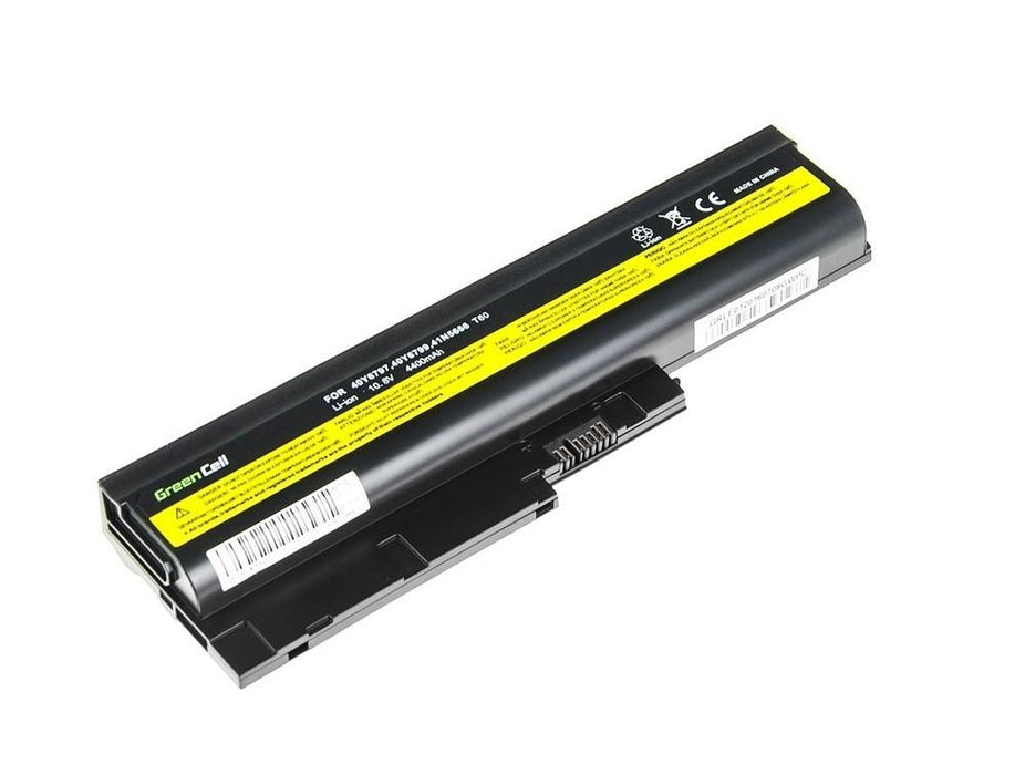 Battery for laptop GREEN CELL IBM Lenovo ThinkPad T60 T61 R60 R61 10.8V 4400mAh - Батерии за лаптопи<<<Батерии и