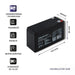 Battery for Uninterruptible Power Supply System UPS Qoltec 53031 9 Ah 12 V - SAI<<<Електроника Периферни и резервни