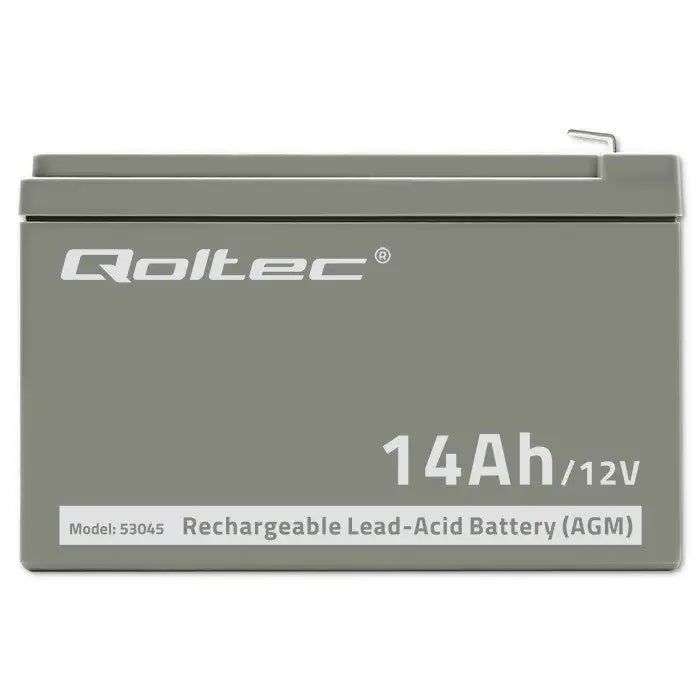 Battery for Uninterruptible Power Supply System UPS Qoltec 53045 14000 mAh 12 V - BatteriesZSI-AKU<<<Emergency power