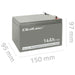 Battery for Uninterruptible Power Supply System UPS Qoltec 53045 14000 mAh 12 V - BatteriesZSI-AKU<<<Emergency power