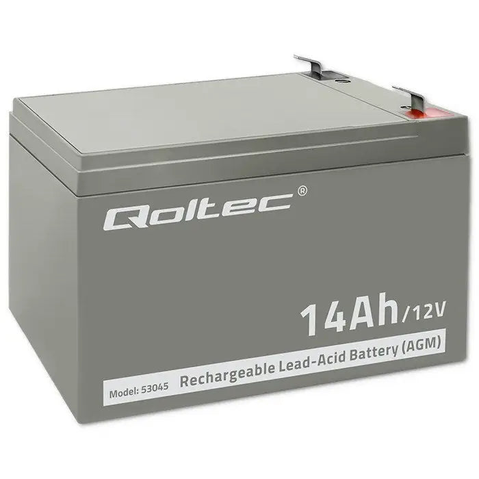 Battery for Uninterruptible Power Supply System UPS Qoltec 53045 14000 mAh 12 V - BatteriesZSI-AKU<<<Emergency power