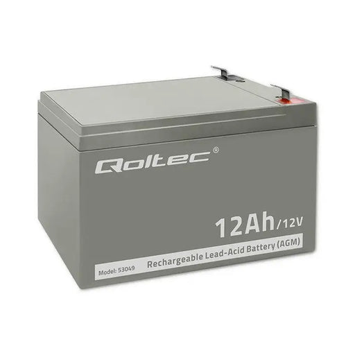 Battery for Uninterruptible Power Supply System UPS Qoltec 53049 12 Ah 12 V - BatteriesZSI-AKU<<<Emergency power