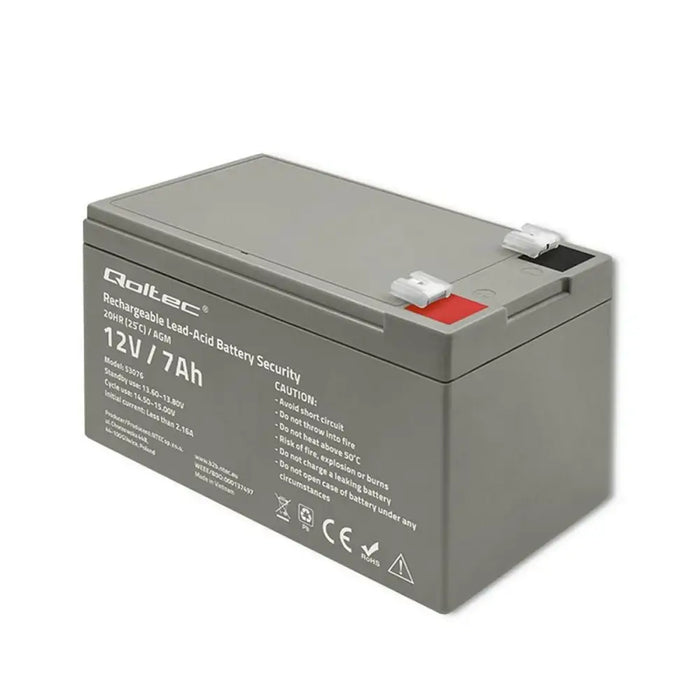 Battery for Uninterruptible Power Supply System UPS Qoltec 53076 7 Ah 12 V - SAI<<<Електроника Периферни и резервни
