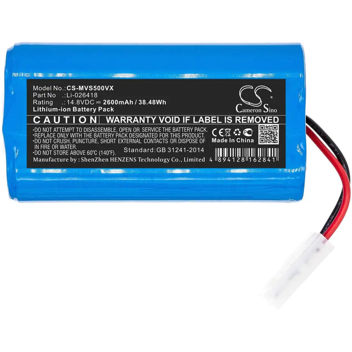 Battery for vacuum cleaner XIAOMI G1 MI Robot MI-G1 LiIon 14.8V 2600mAh CAMERON SINO - Батерии за