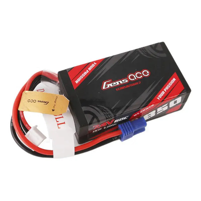 Battery Gens Ace 850mAh 7,4V 60C 2S1P EC2 Plug - Lithium and NiMH<<<Batteries<<<RC models<<<InnproXML