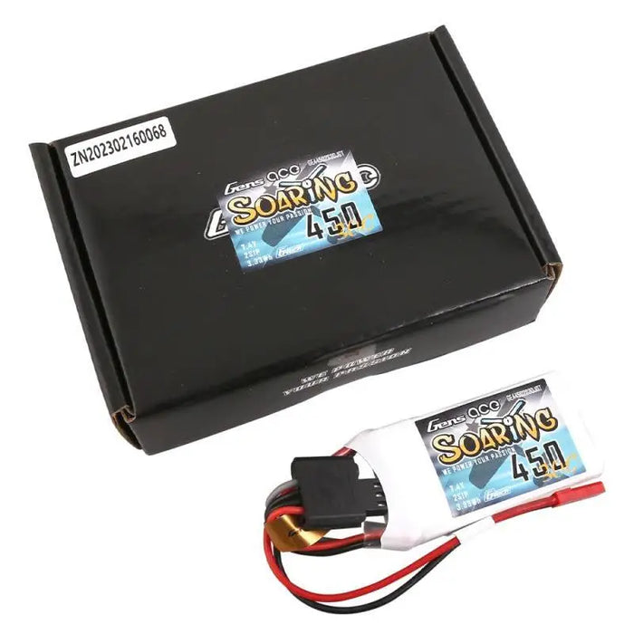 Battery Gens ace G-Tech Soaring 450mAh 7,4V 30C 2S1P JST-SYP - Lithium and NiMH<<<Batteries<<<RC models<<<InnproXML