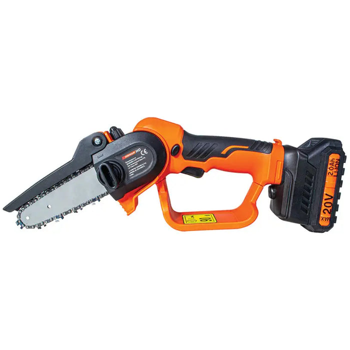 BATTERY MINI CHAIN SAW PREMIUM HD SET 20 V NUMBER OF BATTERIES 1 2.00 Ah BAR LENGTH 12.00 cm BAR LENGTH 12.00 cm
