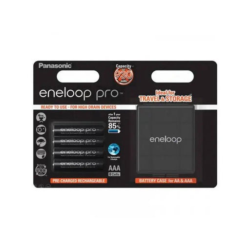 BATTERY PACK PRO BLACK CASE AAA UP TO 930 4BP ENELOOP - Батерии<<<Батерии и зарядни устройства<<<AmperelB2B