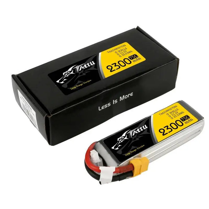 Battery Pack TATTU 2300mAh 11.1V 75C 3S1P Lipo with XT60 - Lithium and NiMH<<<Batteries<<<RC models<<<InnproXML