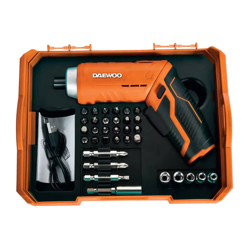 BATTERY SCREWDRIVER DAEWOO DAS40 3.7 V 1.50 Ah 4.00 nm - Акумулаторни отвертки<<<Винтоверт<<<Инструменти и