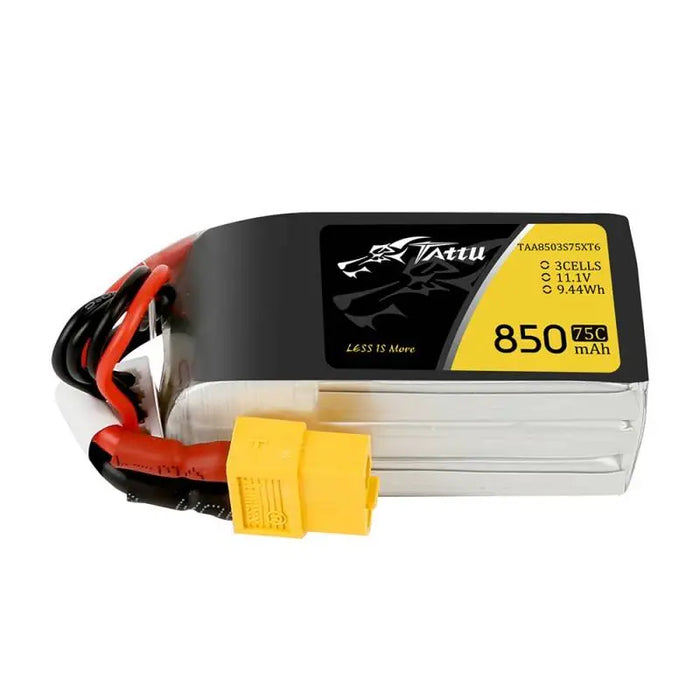 Battery Tattu 850mAh 11.1V 75C 3S1P Konektor XT60 - Lithium and NiMH<<<Batteries<<<RC models<<<InnproXML