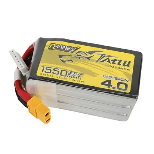 Battery Tattu R-Line 4.0 1550mAh 22.2V 130C 6S1P XT60 - Lithium and NiMH<<<Batteries<<<RC models<<<InnproXML