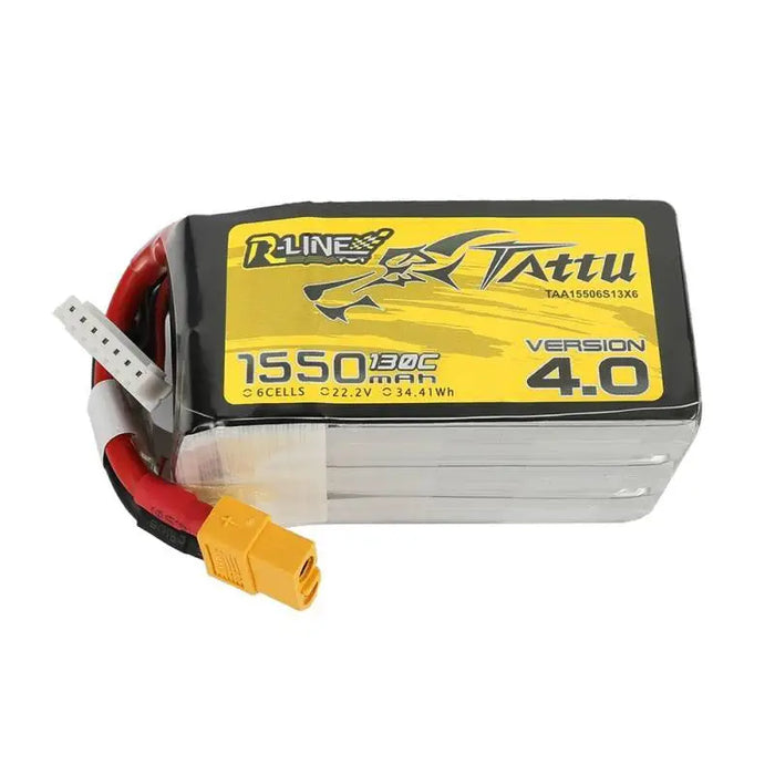 Battery Tattu R-Line 4.0 1550mAh 22.2V 130C 6S1P XT60 - Lithium and NiMH<<<Batteries<<<RC models<<<InnproXML