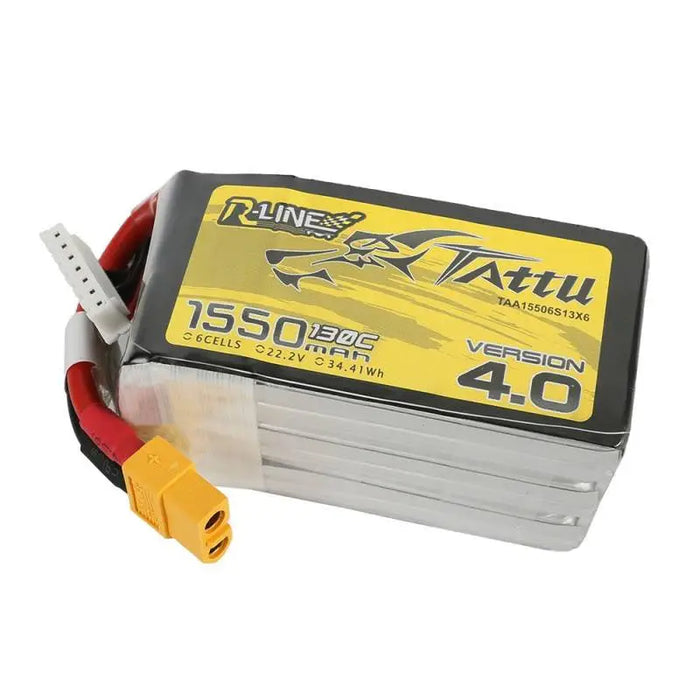 Battery Tattu R-Line 4.0 1550mAh 22.2V 130C 6S1P XT60 - Lithium and NiMH<<<Batteries<<<RC models<<<InnproXML