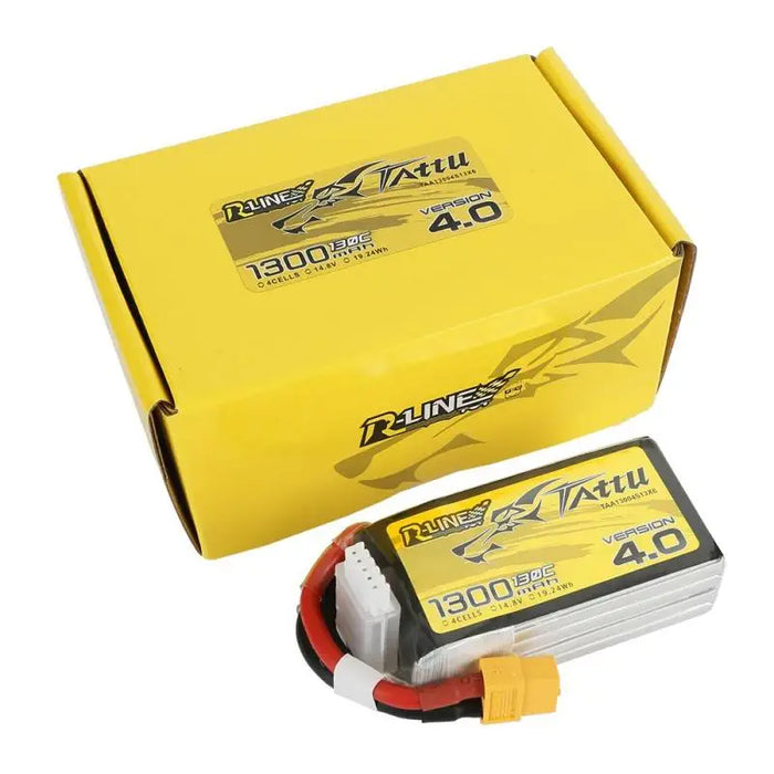 Battery Tattu R-Line Version 4.0 1300mAh 14,8V 130C 4S1P XT60 - Lithium and NiMH<<<Batteries<<<RC models<<<InnproXML