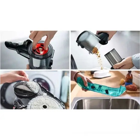 Battery vacuum cleaner BOSCH Unlimited 7 ProHygienic Aqua White BCS71HYG2 - Прахосмукачки<<<BOSCH дребна