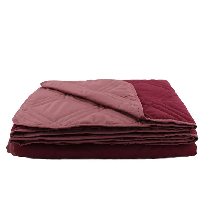 BED COVER DITEX 200X210 CM. ULTRASONIC BORDEAUX - Завивки и одеяла<<<Текстил за спалня<<<Мебели и интериор<<<Praktiker