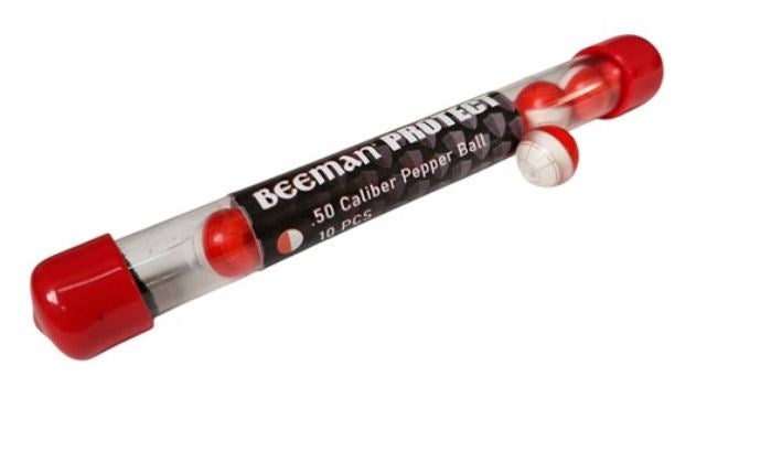 BEEMAN .50 caliber (12.7 mm) pepper balls, 10 pcs for BP50