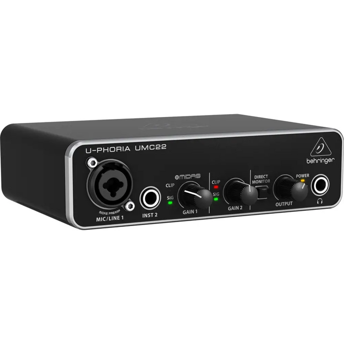 Behringer UMC22 supplementary music equipment Concert/Studio Pre-amp - InterfacesIKL-INT<<<TastaturenIKL<<<ActionPL
