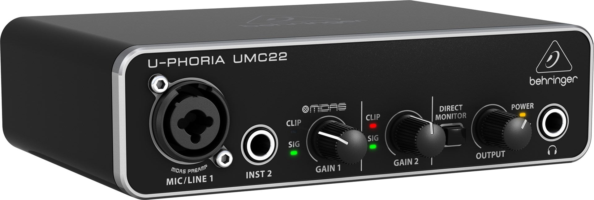 Behringer UMC22 supplementary music equipment Concert/Studio Pre-amp