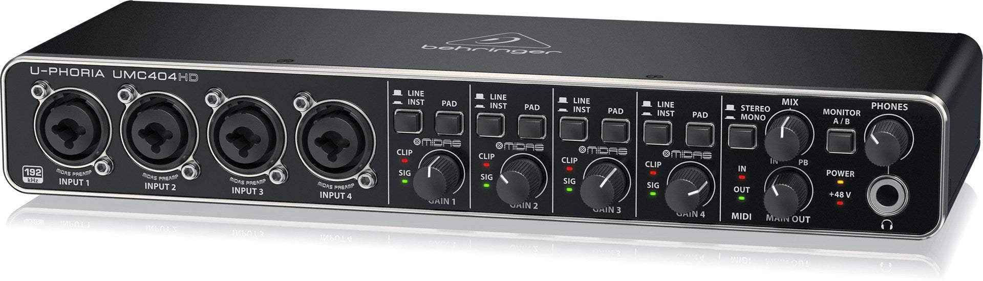 Behringer UMC404HD recording audio interface