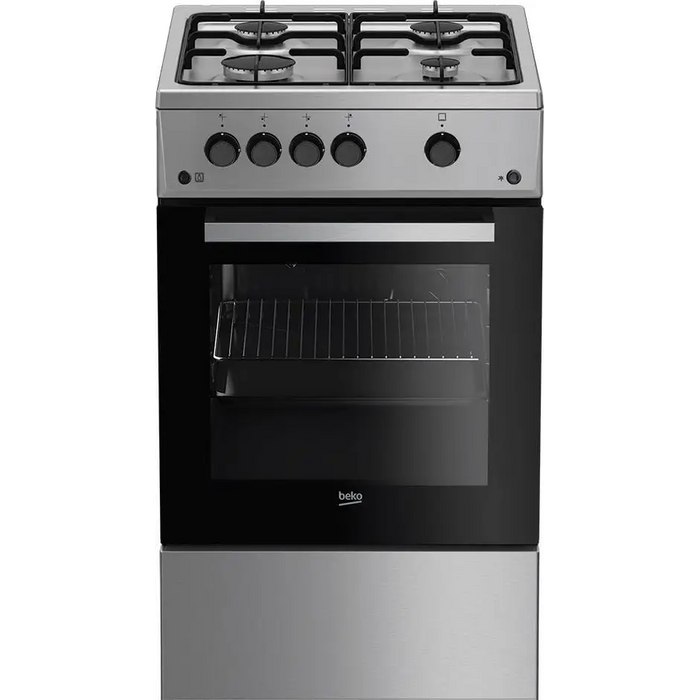 Beko FSG52020FX cooker Freestanding cooker Gas Inox - Free-standing kitchensAGD-KWS<<<Home Appliance