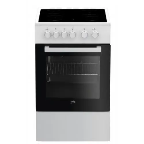 Beko FSS57000GW cooker Freestanding cooker Ceramic Black White A - Free-standing kitchensAGD-KWS<<<Home Appliance