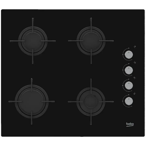 Beko HILG64120S hob Black Built-in 60 cm Gas 4 zone(s) - Built-in hot platesAGD-PGZ<<<Home Appliance