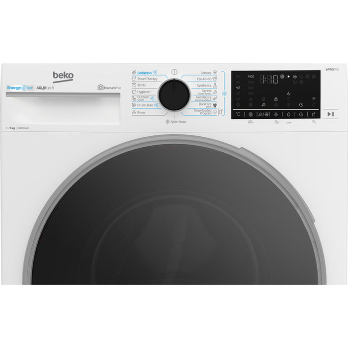 Washing machine BEKO B7WFU 69418 WB ES 9.0 kg, 1400 rpm, INVERTER MOTOR