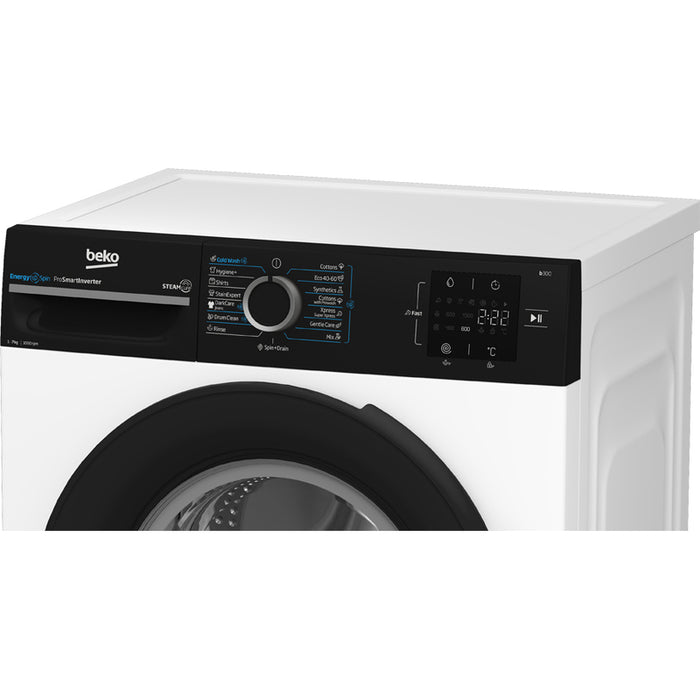 Washing machine BEKO BM3WFSU 37013 WPBB 7.0 kg, 1000 rpm, INVERTER MOTOR