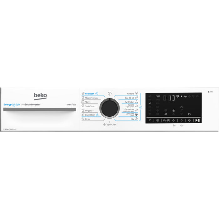 Washing machine BEKO BM3WFU 410415 WB 10.0 kg, 1400 rpm, INVERTER MOTOR