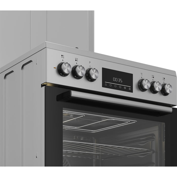 Combined stove BEKO FBE 64320 SDN/GAS A, 2 GAS AND 2 ELECTRIC, IGNITION BUTTON, ELECTRONIC TIMER