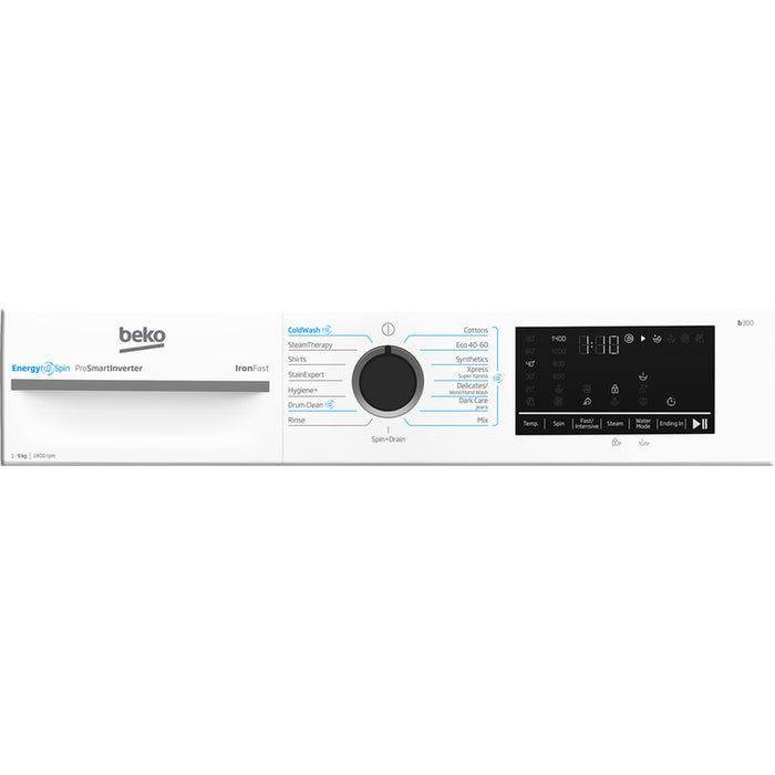 Washing machine BEKO BM3WFSU 49415 WB 9.0 kg, 1400 rpm, INVERTER MOTOR