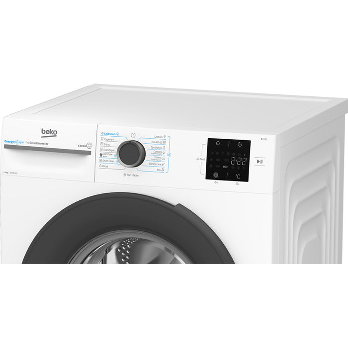 Washing machine BEKO BM3WFSU 38013 WA 8.0 kg, 1000 rpm, INVERTER MOTOR