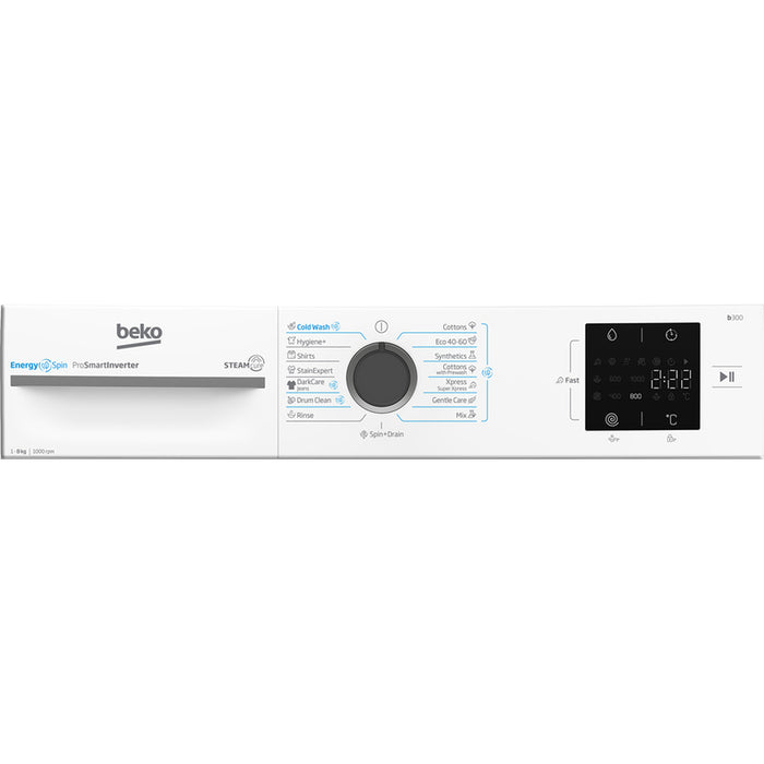 Washing machine BEKO BM3WFSU 38013 WA 8.0 kg, 1000 rpm, INVERTER MOTOR